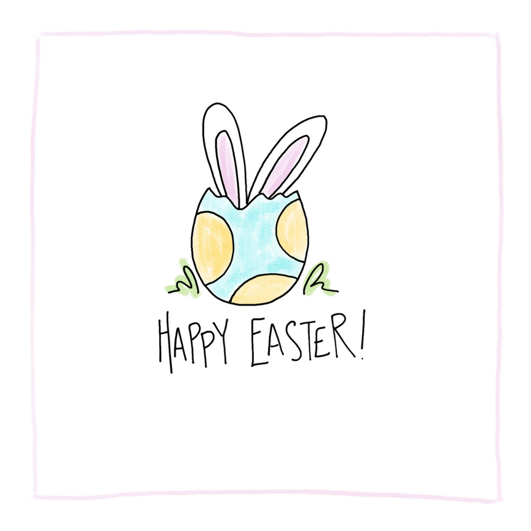 Bunny Ears Easter-Greeting Card