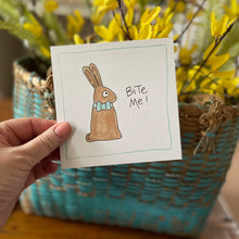 Load image into Gallery viewer, Bite Me Easter Bunny-Greeting Card
