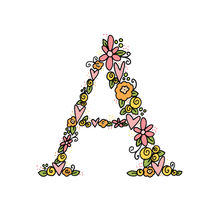 Load image into Gallery viewer, A- Initial - 5"x5" Print