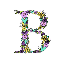 Load image into Gallery viewer, B- Initial - 5"x5" Print