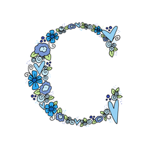 Load image into Gallery viewer, C- Initial - 5"x5" Print