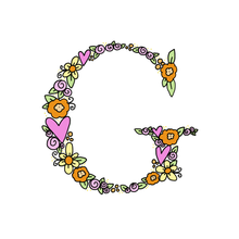 Load image into Gallery viewer, G- Initial - 5"x5" Print