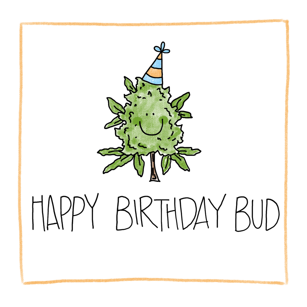 Birthday Bud-Greeting Card