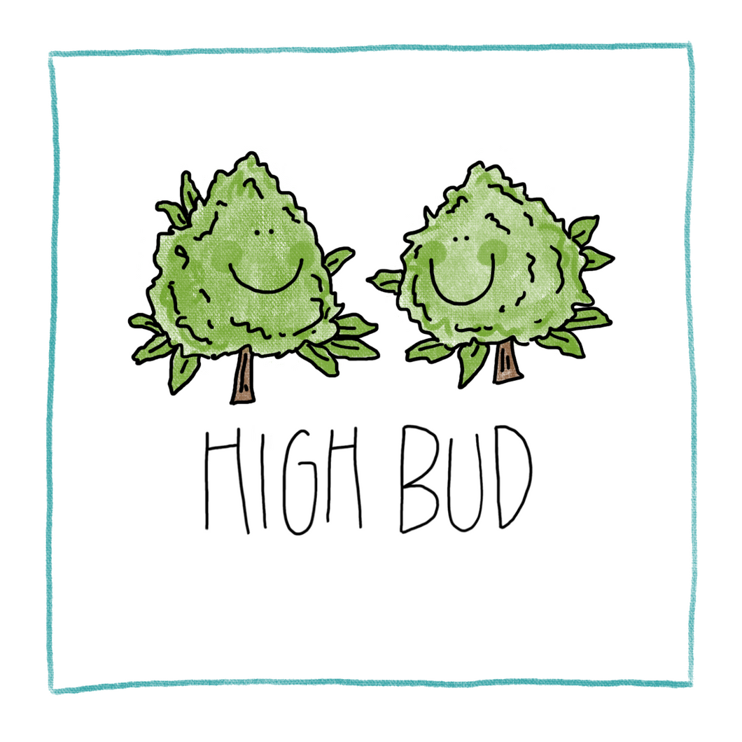 High Bud-Greeting Card