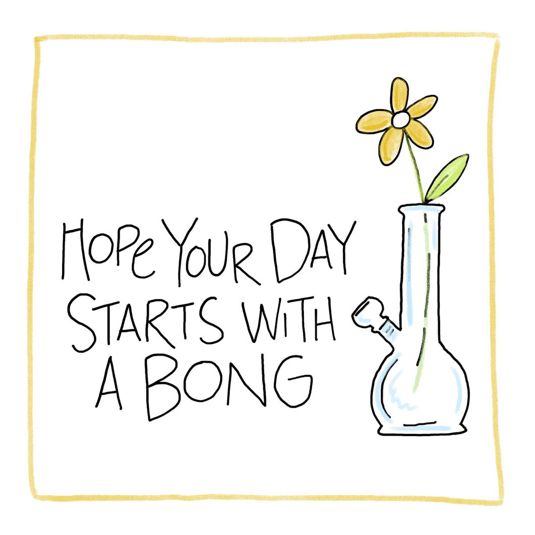 Bong-Greeting Card