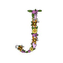 Load image into Gallery viewer, J - Initial - 5"x5" Print