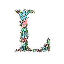 Load image into Gallery viewer, L - Initial - 5"x5" Print