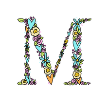 Load image into Gallery viewer, M - Initial - 5"x5" Print