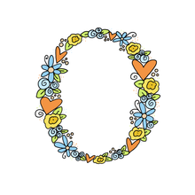 Load image into Gallery viewer, O - Initial - 5"x5" Print