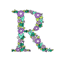 Load image into Gallery viewer, R - Initial - 5"x5" Print