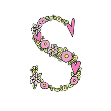 Load image into Gallery viewer, S - Initial - 5"x5" Print
