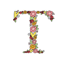 Load image into Gallery viewer, T - Initial - 5"x5" Print