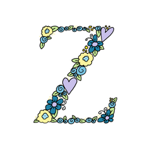 Load image into Gallery viewer, Z - Initial - 5"x5" Print