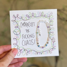 Load image into Gallery viewer, EMBRACElet The Fucking Chaos-Bracelet Card
