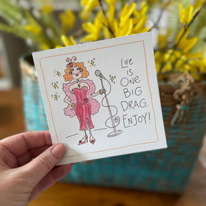 Drag-Greeting Card