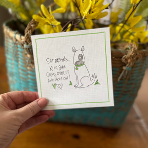 Kick Some Grass Over It-Greeting Card