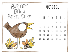 2026 CALENDAR - Fabulous Feathered Fuckery