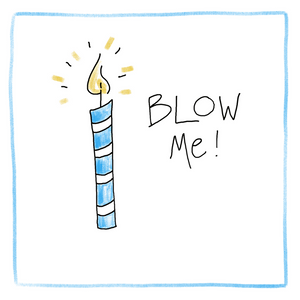 Blow Me-Greeting Card