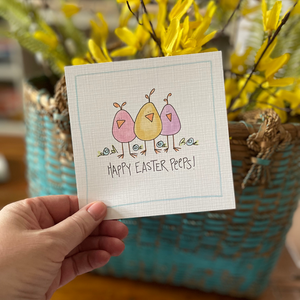 Easter Peeps-Greeting Card