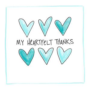 Heartfelt Thanks-Greeting Card