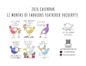 2026 CALENDAR - Fabulous Feathered Fuckery