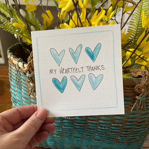 Heartfelt Thanks-Greeting Card