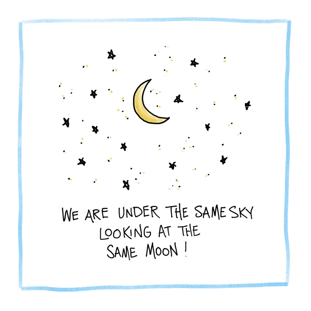 Same Sky & Moon-Greeting Card