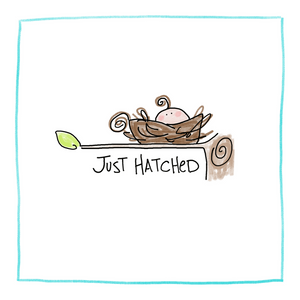Just Hatched-Greeting Card