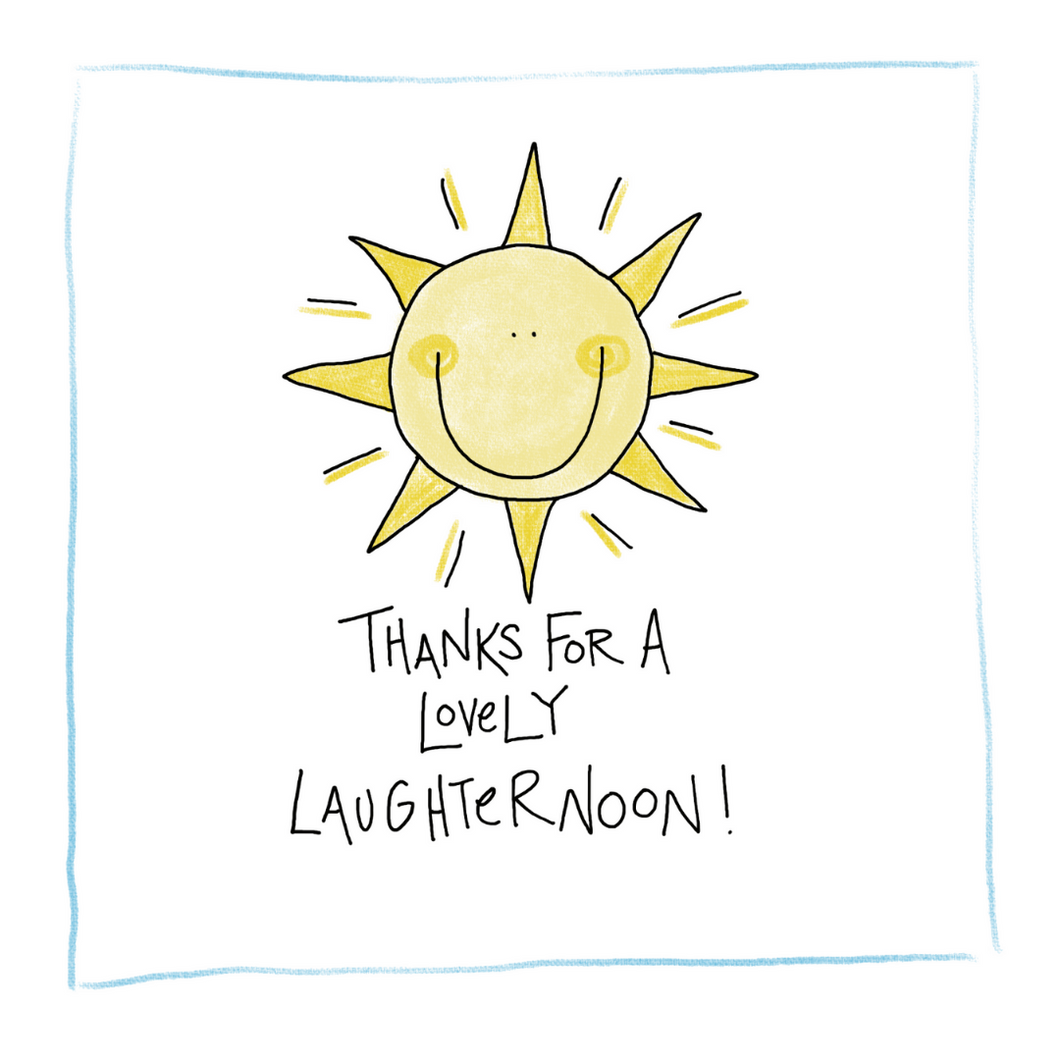 Laughternoon (Thank You)-Greeting Card