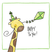 Load image into Gallery viewer, Happy To You Giraffe -Greeting Card
