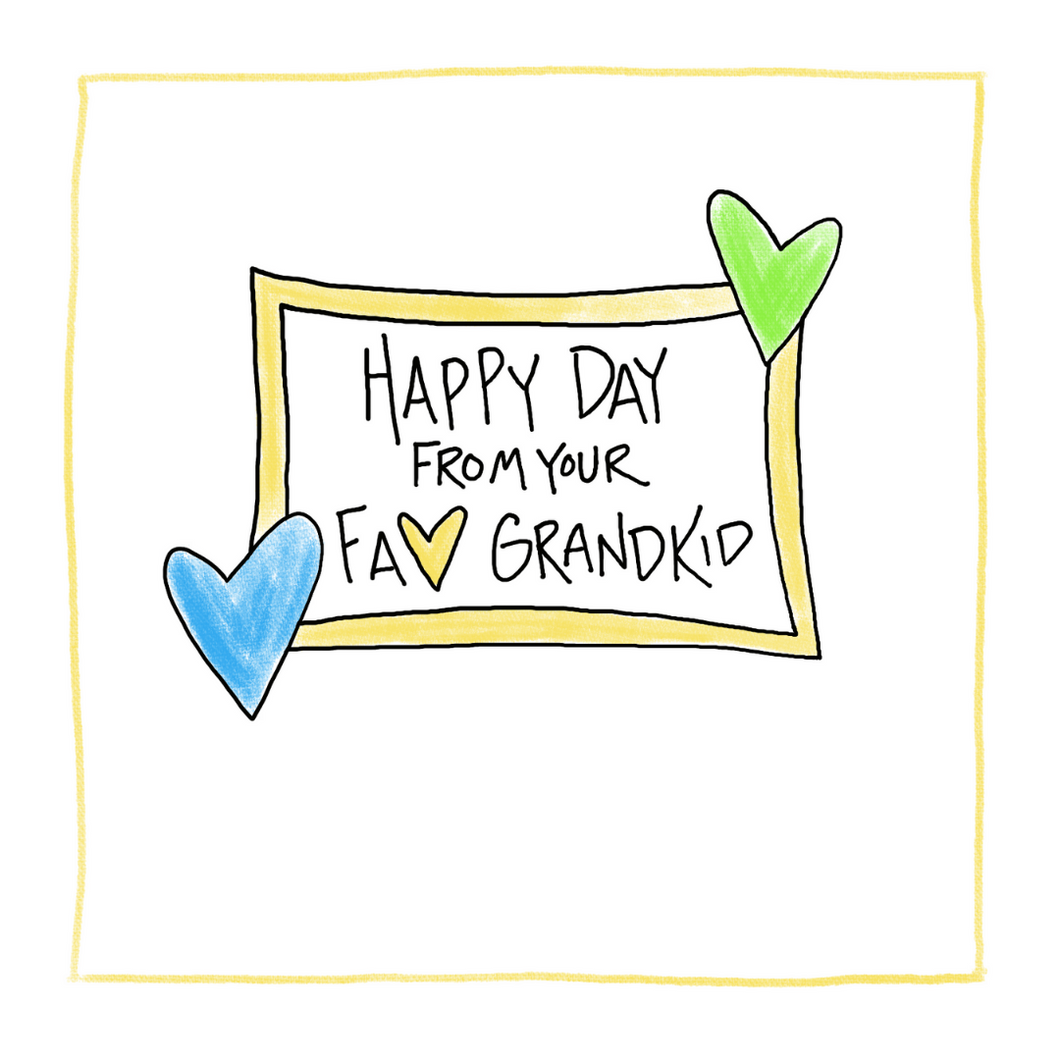 Favourite Grandkid-Greeting Card