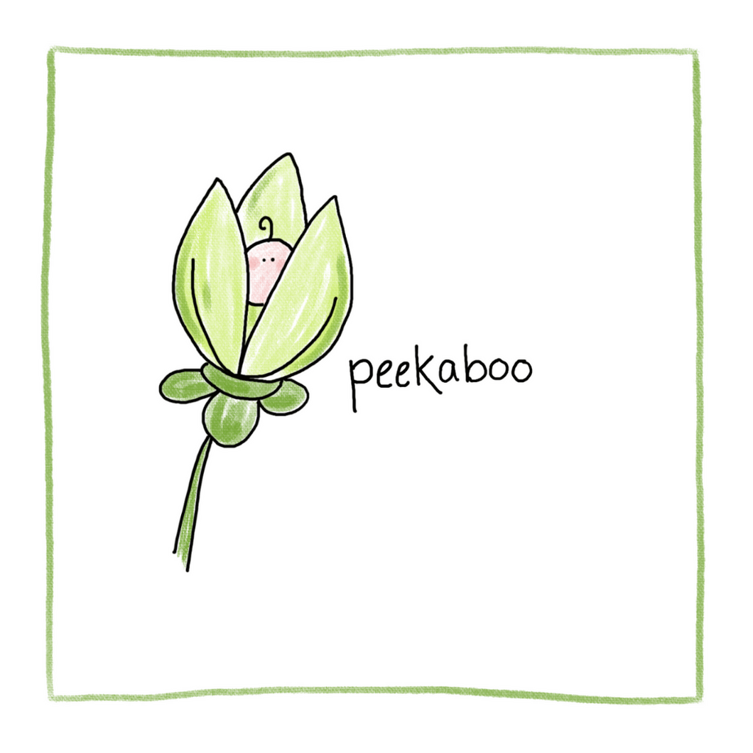 Peek A Boo-Greeting Card