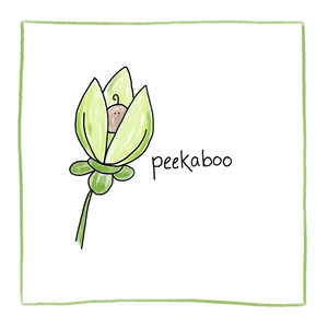Peek A Boo-Greeting Card