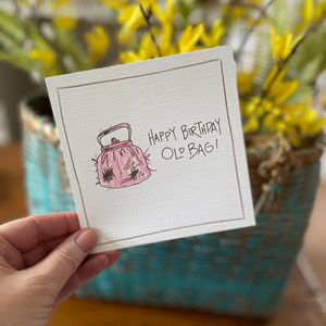 Old Bag-Greeting Card