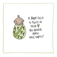 Load image into Gallery viewer, A Baby Fills A Place In Your Heart-Greeting Card
