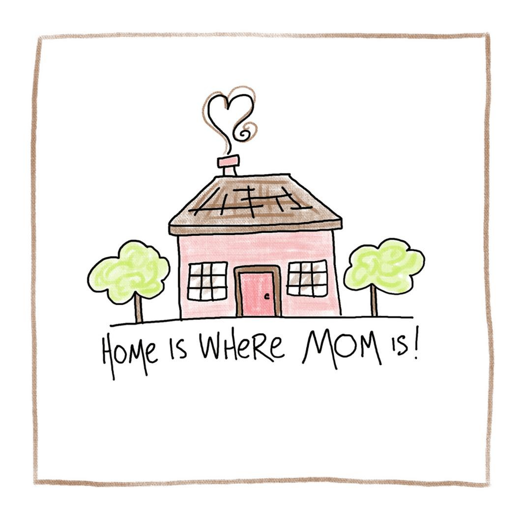 Home Is Where Mom Is-Greeting Card