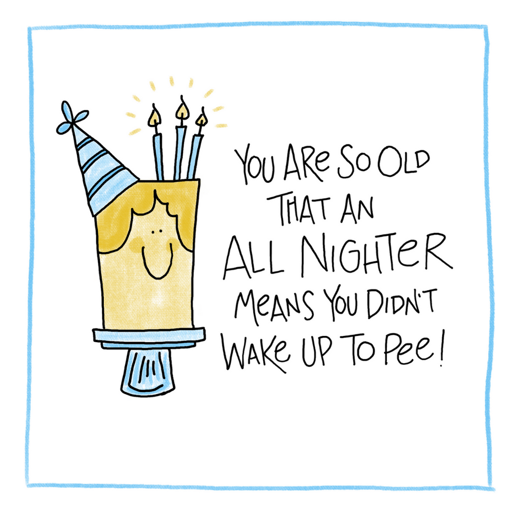 All Nighter-Greeting Card