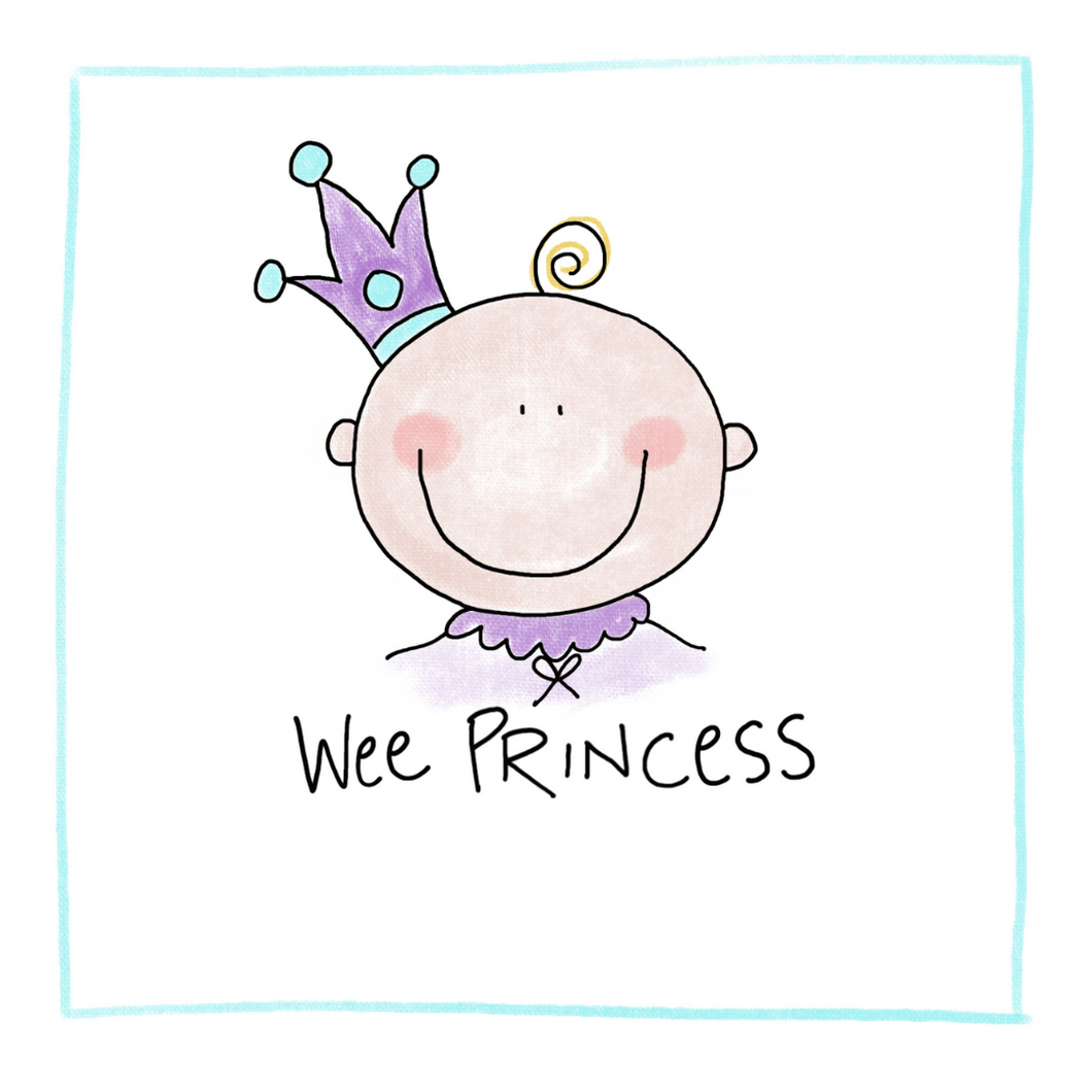 Wee Princess-Greeting Card