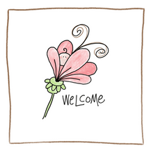 Load image into Gallery viewer, Welcome Flower-Greeting Card
