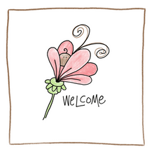 Load image into Gallery viewer, Welcome Flower-Greeting Card
