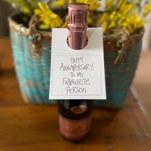 Anniversary-Favourite Person-Bottle Note