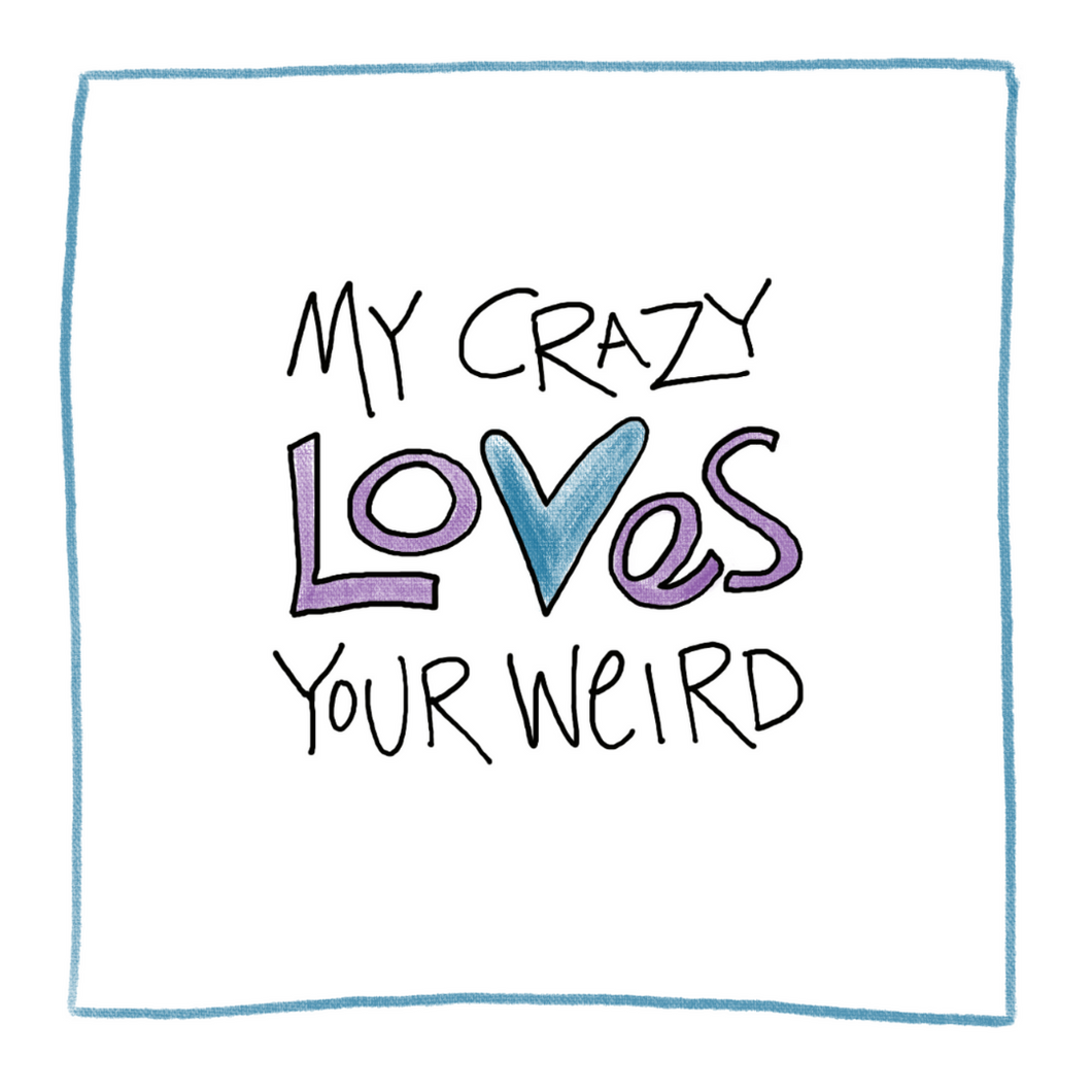 Crazy Weird-Greeting Card