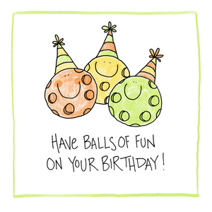 Balls (Pickleball)-Greeting Card