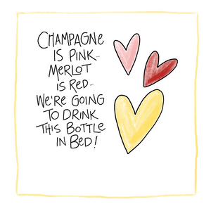 Bottle In Bed-Greeting Card
