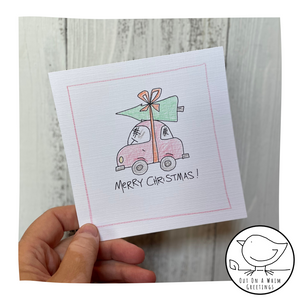 Car & Tree -Greeting Card