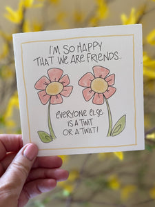 Twit or Twat-Greeting Card