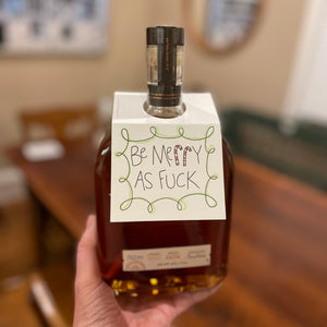 Merry As Fuck - Holiday Bottle Note