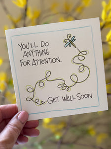 Attention-Greeting Card