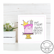 Load image into Gallery viewer, Badass Birthday Bitch-Greeting Card
