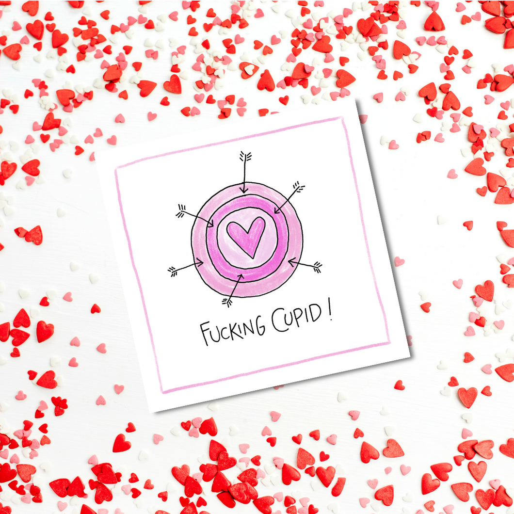 Fucking Cupid Valentine Greeting Card